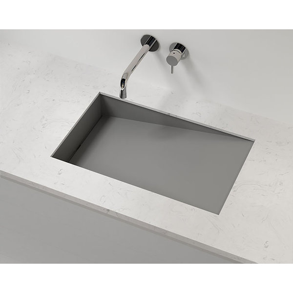 Badeloft 16.1'' Stone Rectangular Undermount Bathroom Sink Wayfair